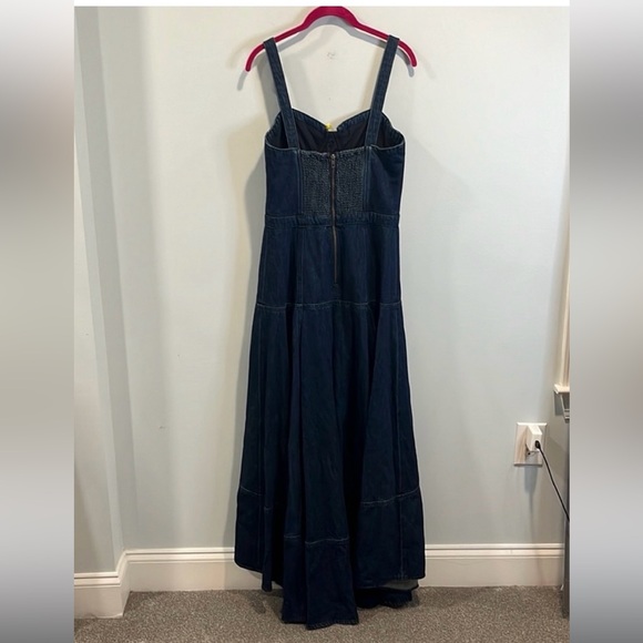 Alice + Olivia Donella Denim High/Low Dress 8 NWT - Picture 5 of 5